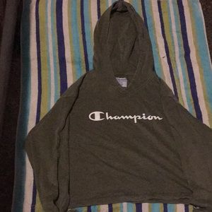 Champion crop hoodie